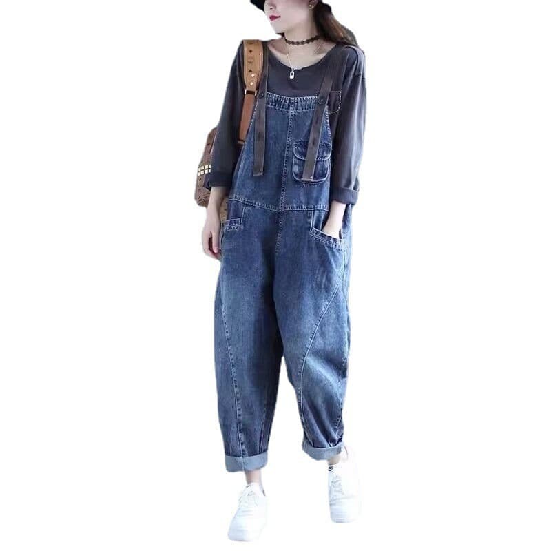 アメカジ風ゆったりサロペット