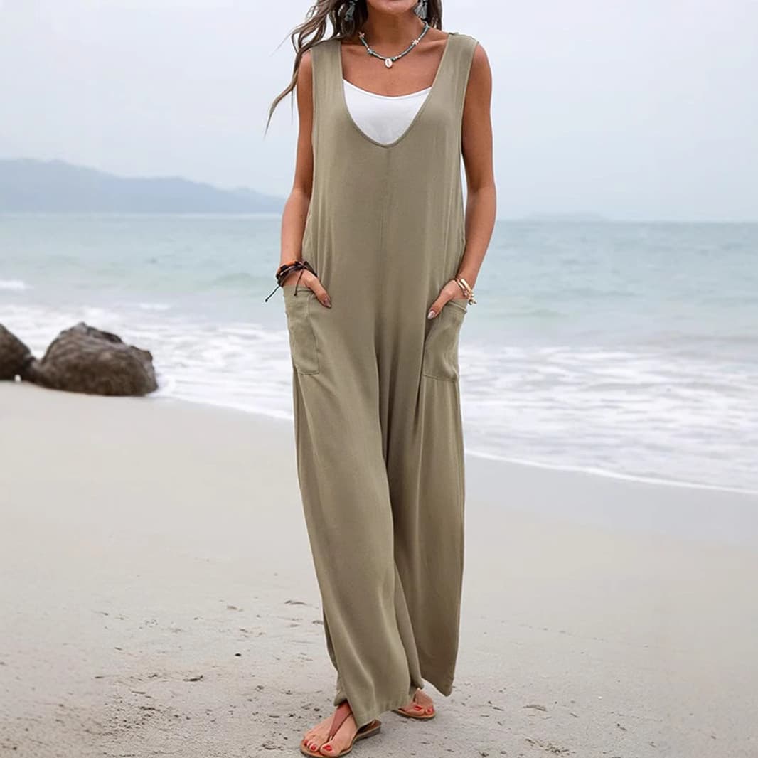 サロペット リゾートワイドサロペット