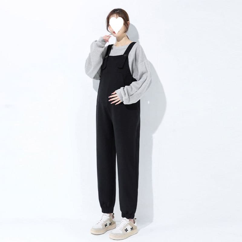 サロペット やわらか素材のゆったりサロペット
