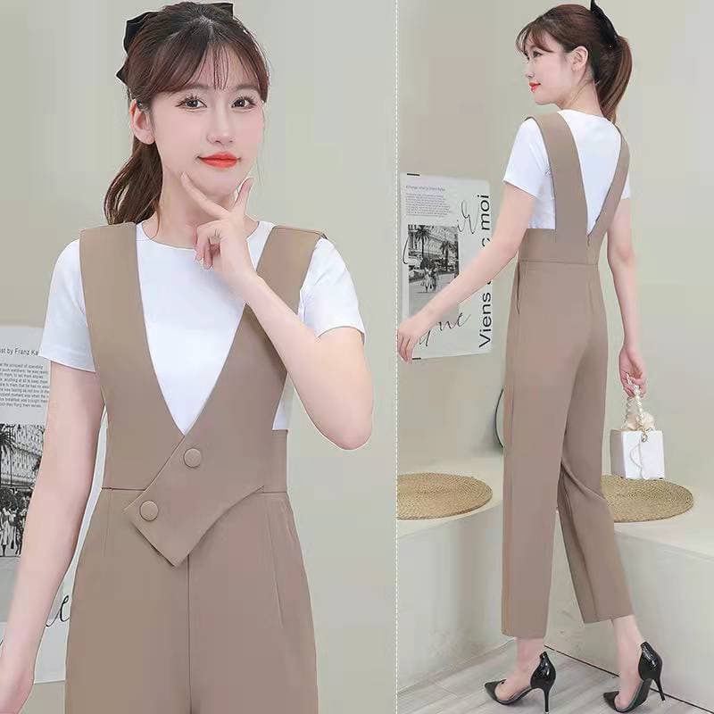 オーバーオール風サロペットパンツ