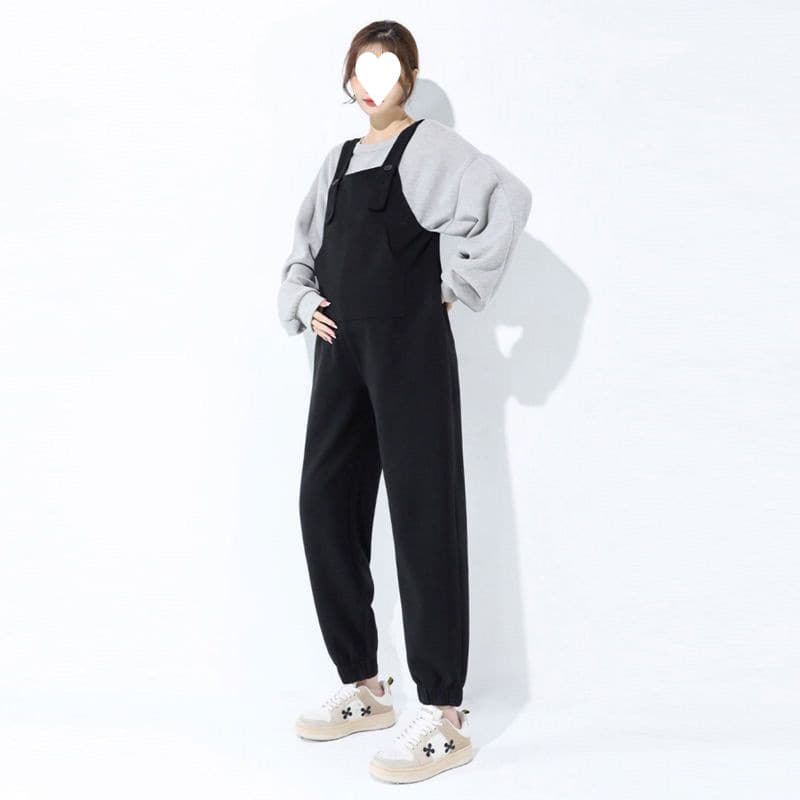サロペット やわらか素材のゆったりサロペット