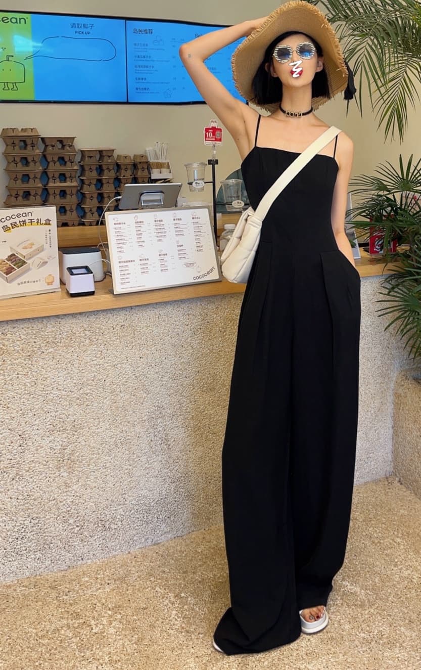 リゾート風ゆったりサロペット