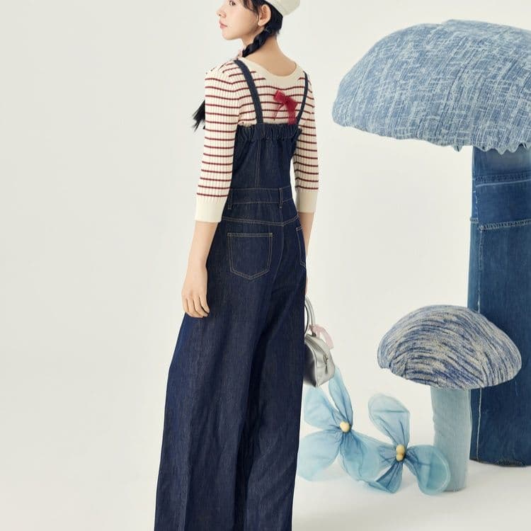 サロペットパンツ ゆったり美シルエット 大人の洗練サロペット