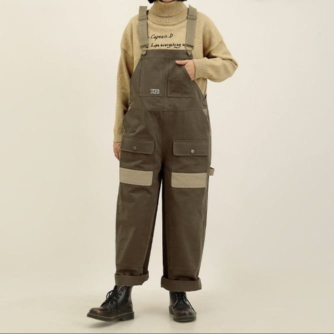 サロペット ワークスタイル マルチポケット サロペット