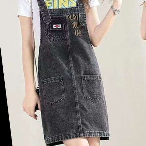 デニムサロペットワンピース カジュアル夏