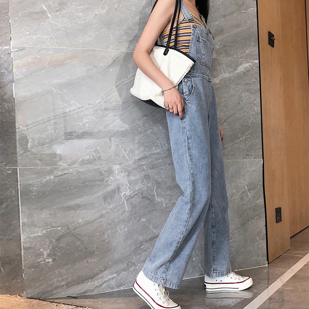 デニムサロペット レディース オーバーオール