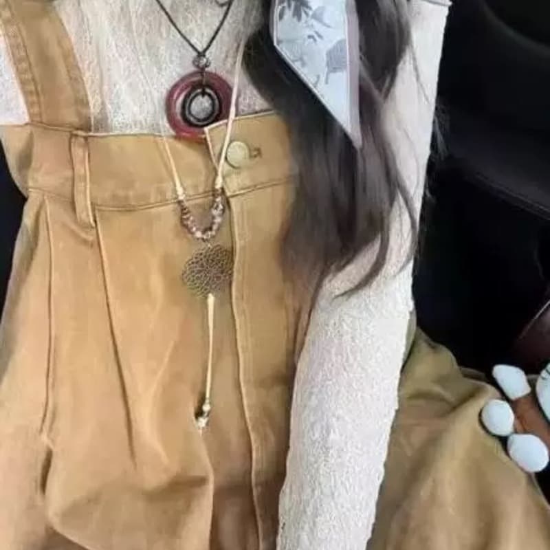 サロペット ゆったりワイドサロペット