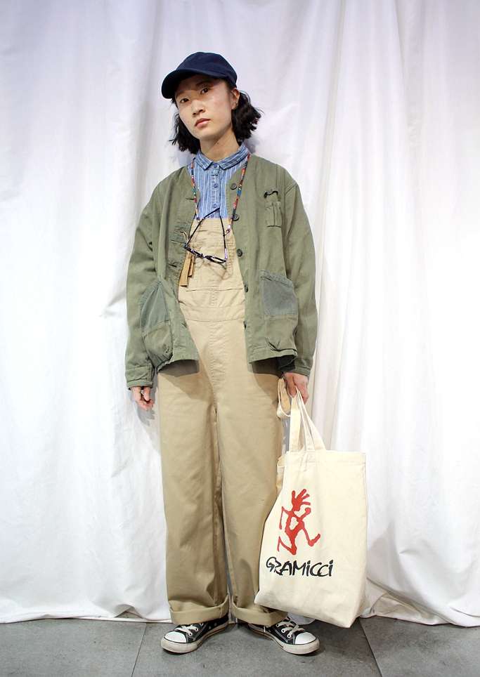 レトロワークスタイル サロペットオーバーオール