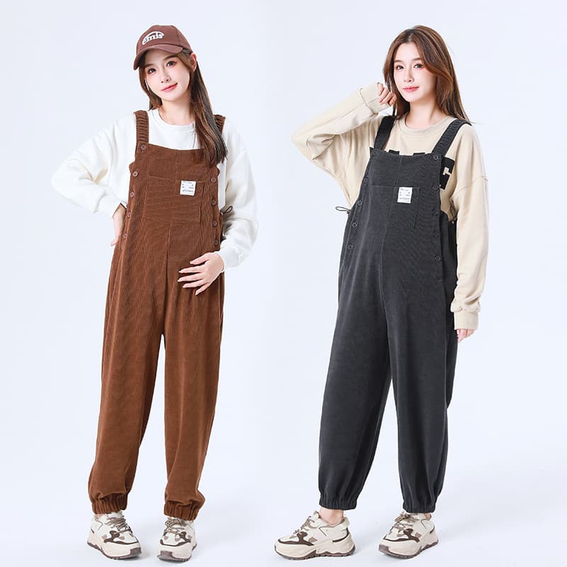 ゆったりコーデュロイサロペット