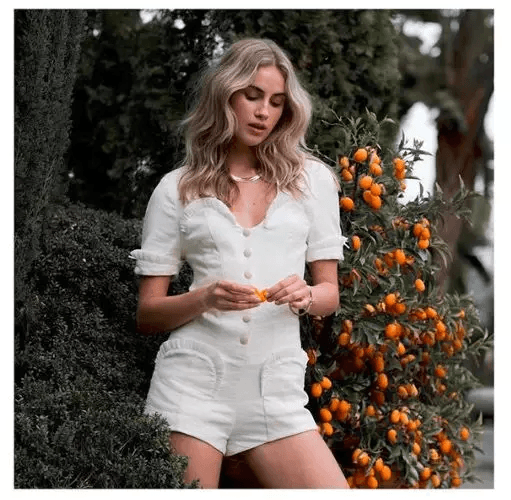 サロペット デニムジャンパースカート レトロフレア