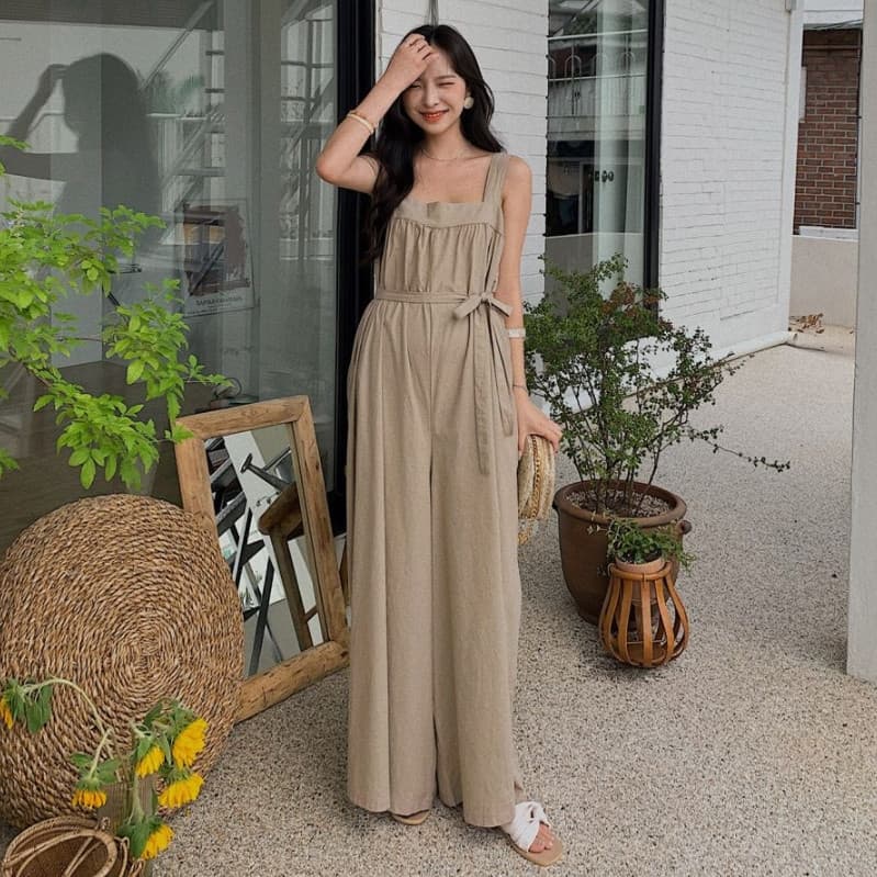 ゆったりシルエットサロペットキャミソール