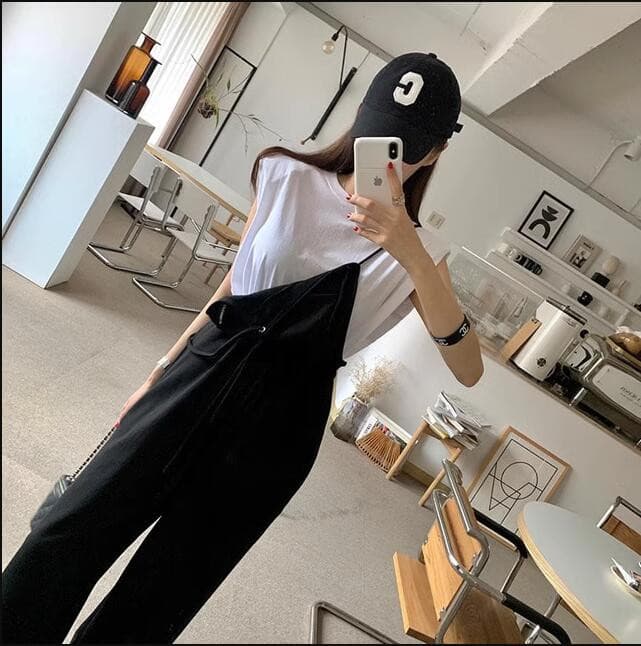 夏新作サロペット ワイド美脚パンツ 大人カジュアル