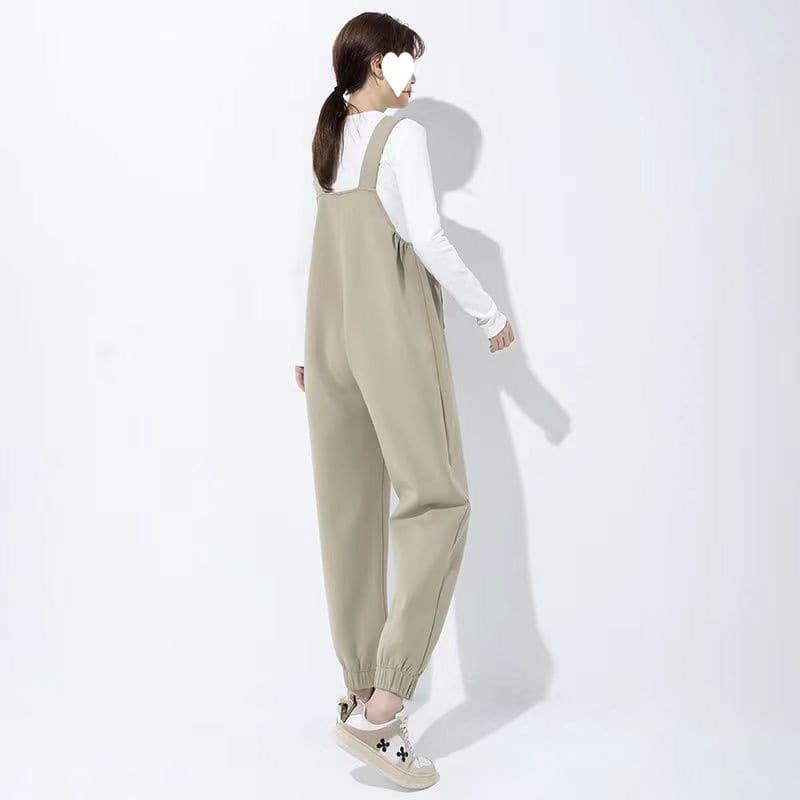 サロペット やわらか素材のゆったりサロペット