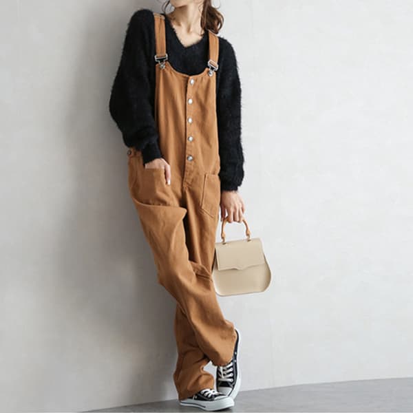 大人カジュアル デニムサロペット オーバーオール