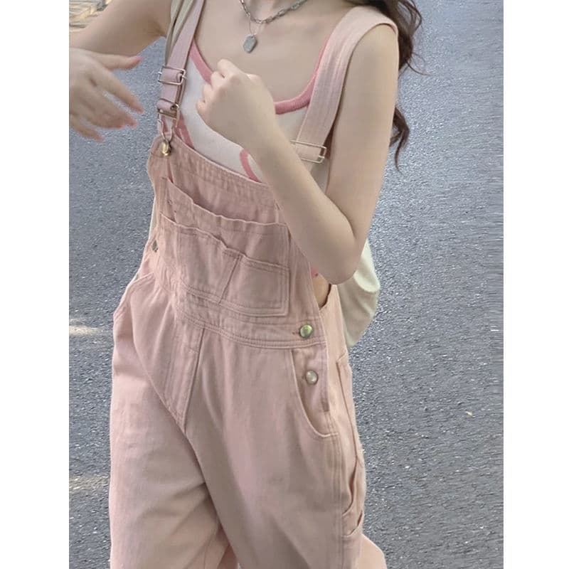 サロペット ゆったりカジュアルサロペット
