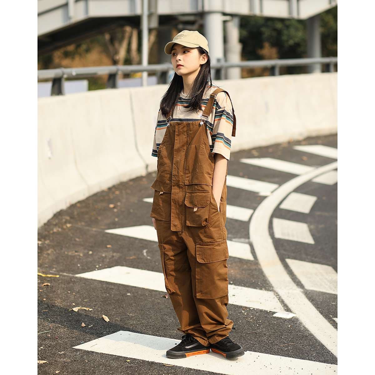 サロペット レトロワークスタイル オーバーオール