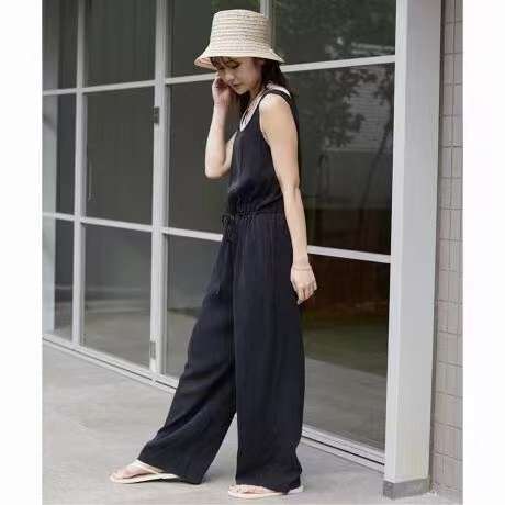 涼やかリラックスリネンサロペット