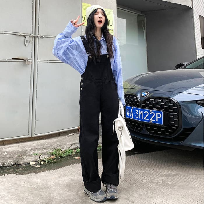 サロペットゆったりシルエット