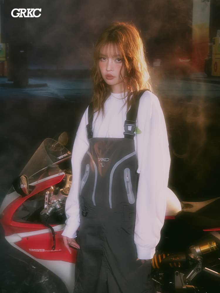 サロペット 機能的サスペンダーオーバーオール