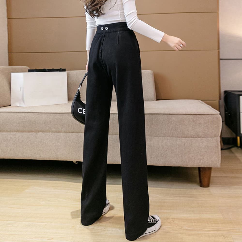 ワンショルダー サロペット風デニムパンツ　オーバーオール