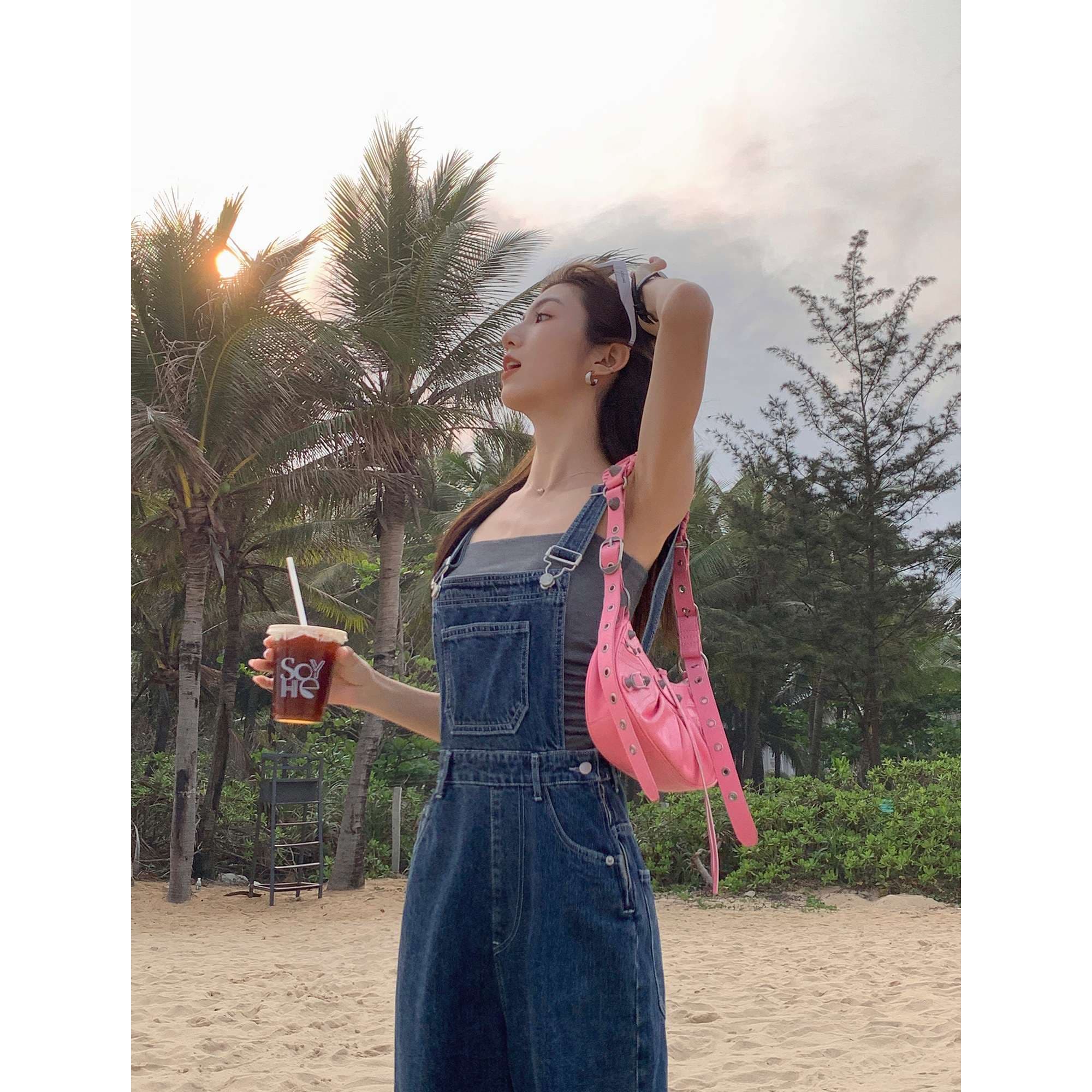 トロピカルリゾート デニムサロペット