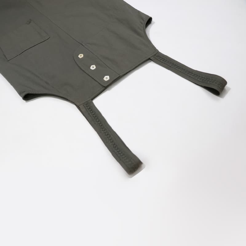 サロペット大人のゆったりエプロン