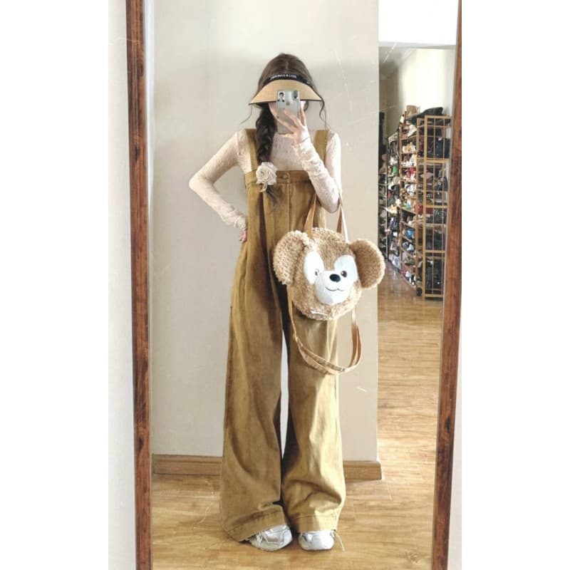 サロペット ゆったりワイドサロペット