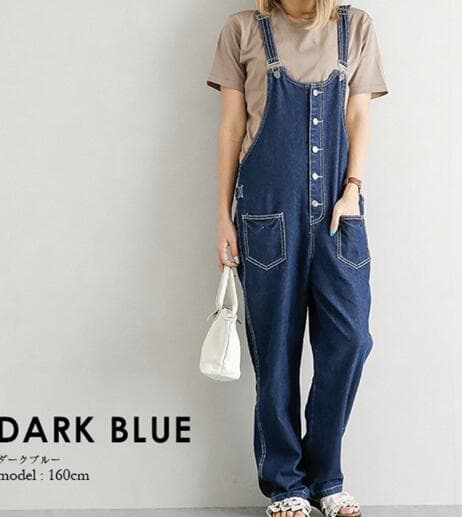 ２０２５年新作レディースデニムサロペット４色展開
