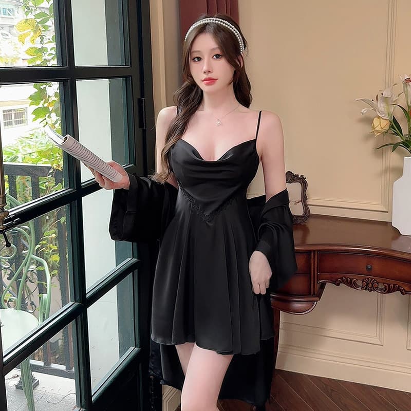 サロペット キャミソールフリルワンピース