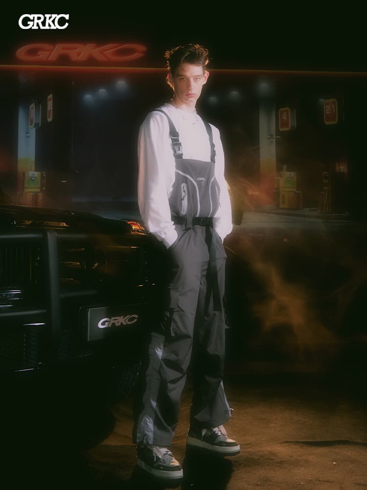 サロペット 機能的サスペンダーオーバーオール