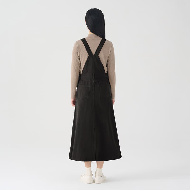 シンプル上質サロペットワンピース