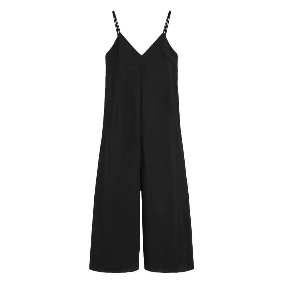 ゆったりサロペットワイドパンツ