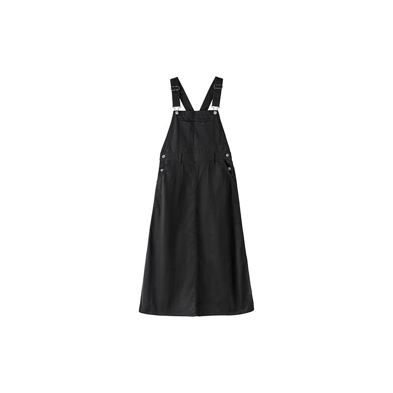 シンプル上質サロペットワンピース