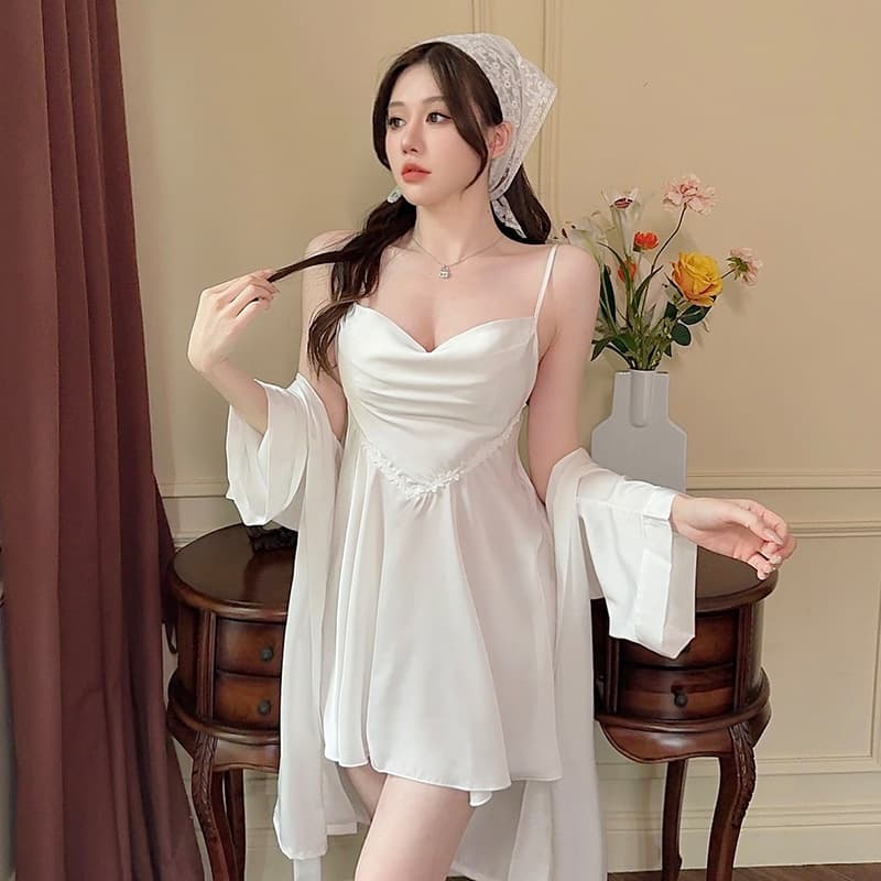 サロペット キャミソールフリルワンピース