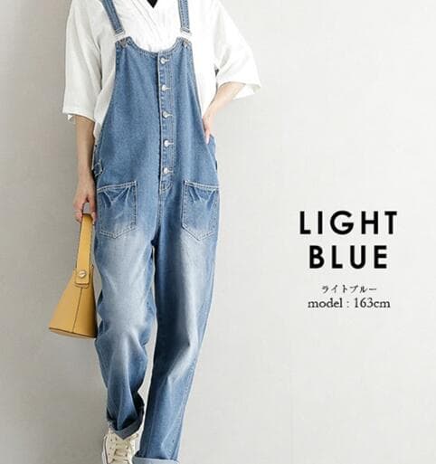 ２０２５年新作レディースデニムサロペット４色展開
