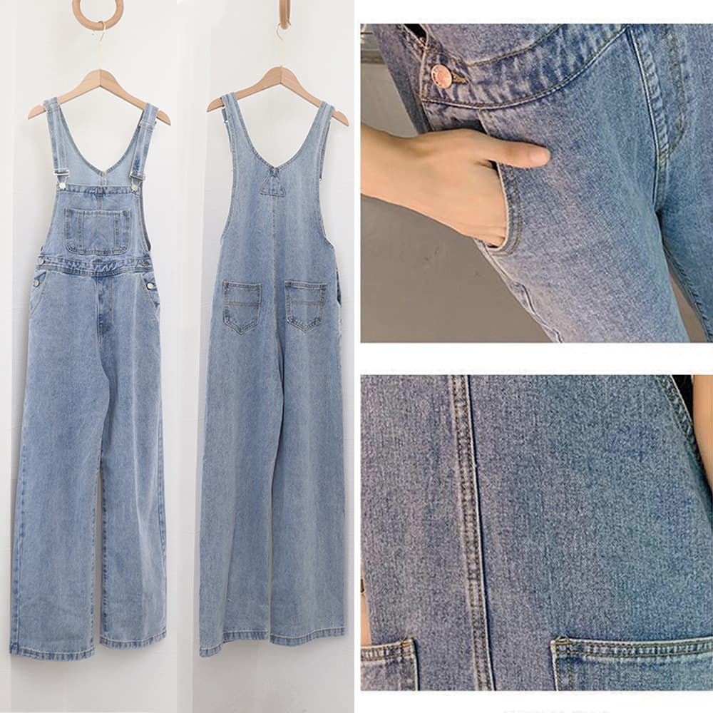 デニムサロペット レディース オーバーオール