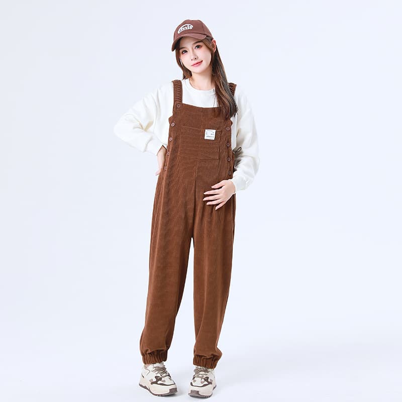 ゆったりコーデュロイサロペット