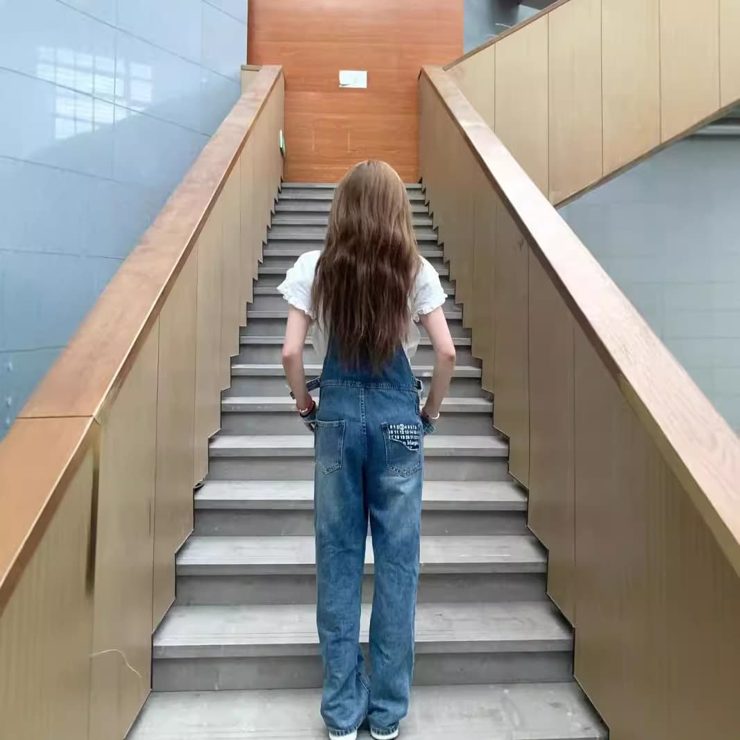 フリル袖サロペットワンピース