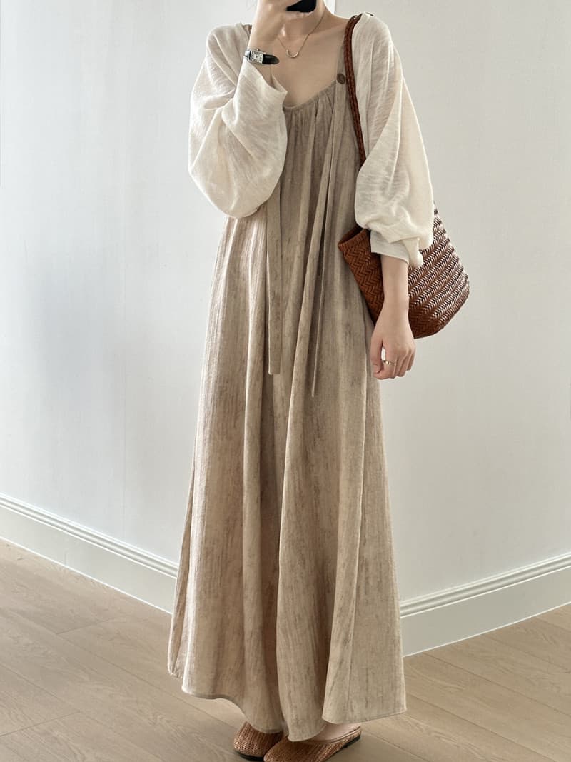 女性用ワイドキャミサロペット体型カバーオールインワン