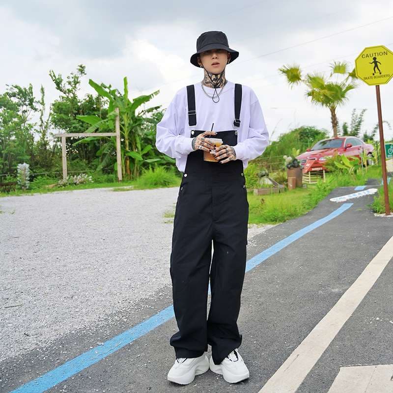 ゆったりストリート系サロペット