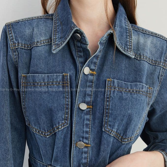 サロペットパンツ サロペット クラシック一体型デニム作業着