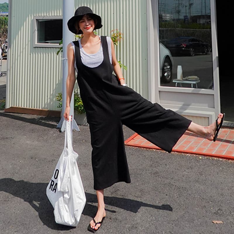 リラックスサロペットワンピース