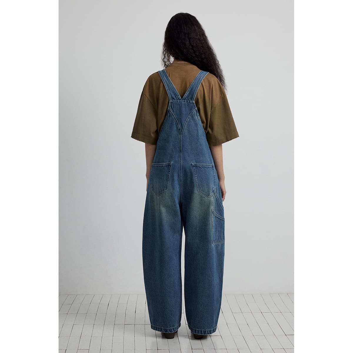 なめらかデニムサロペット