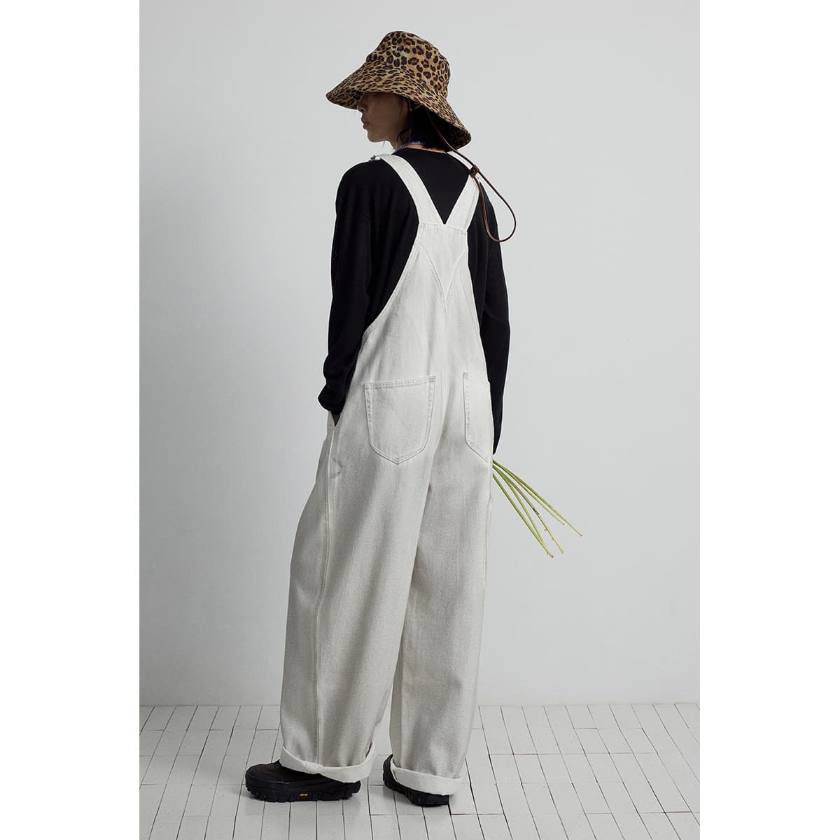 なめらかデニムサロペット