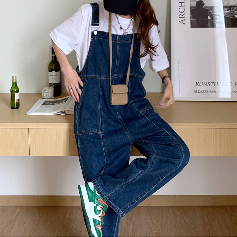 ゆったりシルエットサロペット