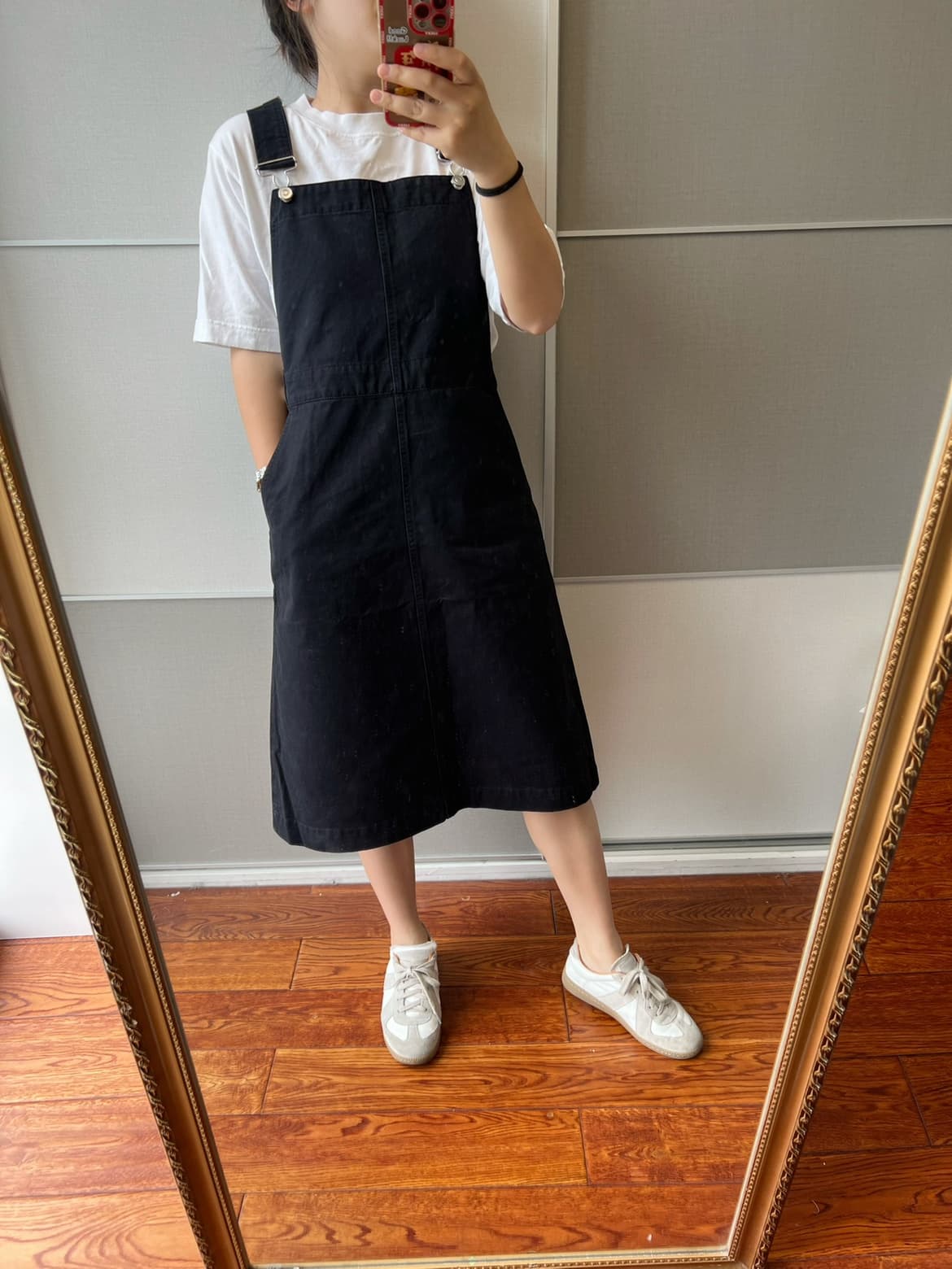 サロペット風カフェエプロン