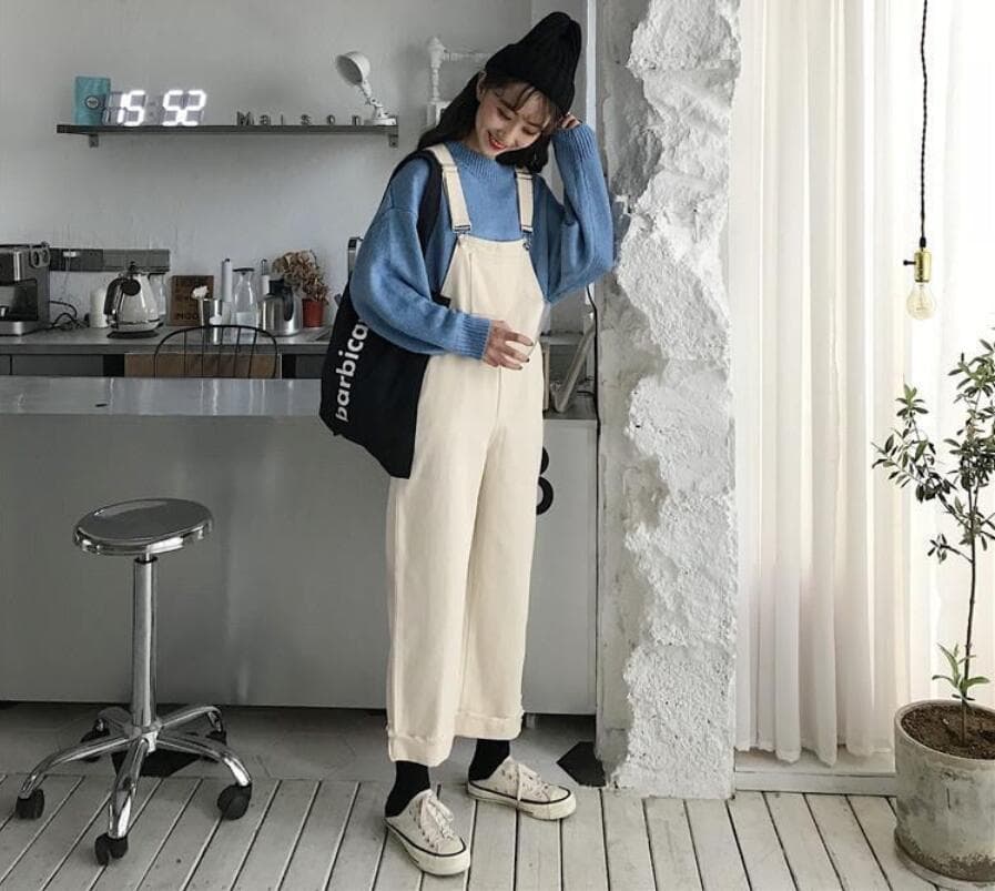 サロペット ワイドパンツ オーバーオール レディース