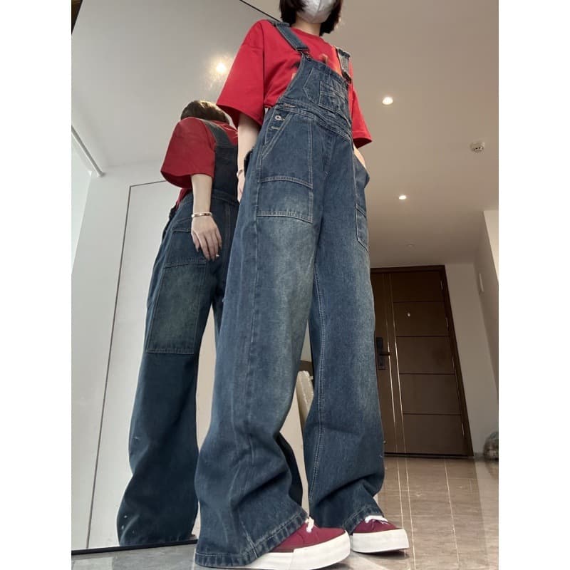 サロペットゆったりワークサロペット