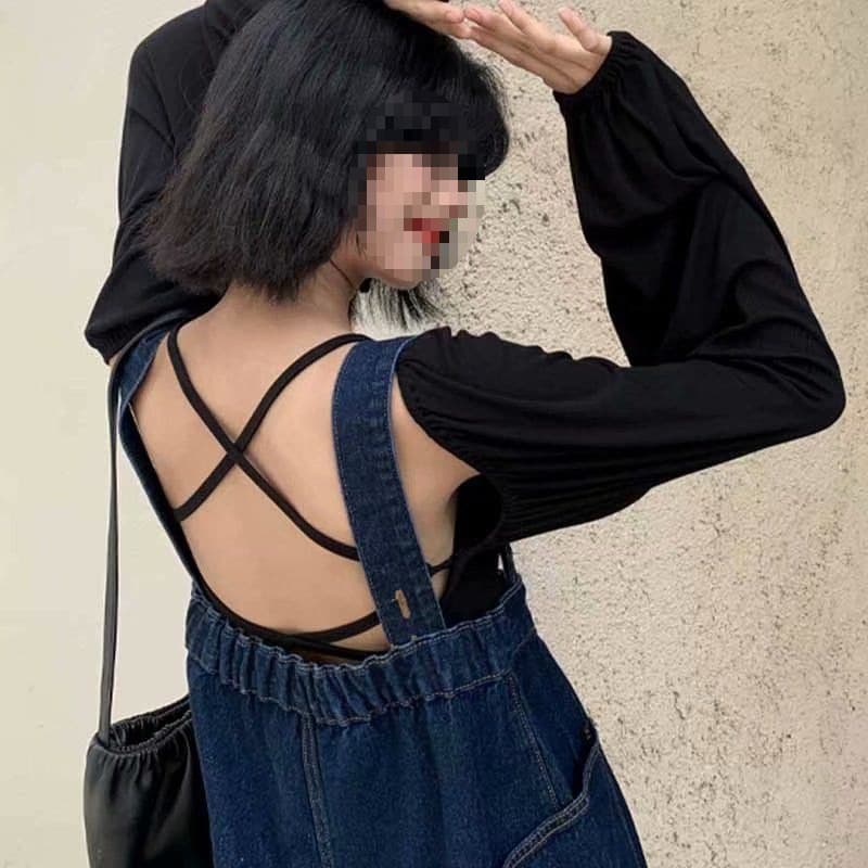 サロペットゆったりかわいいデニムサロペット