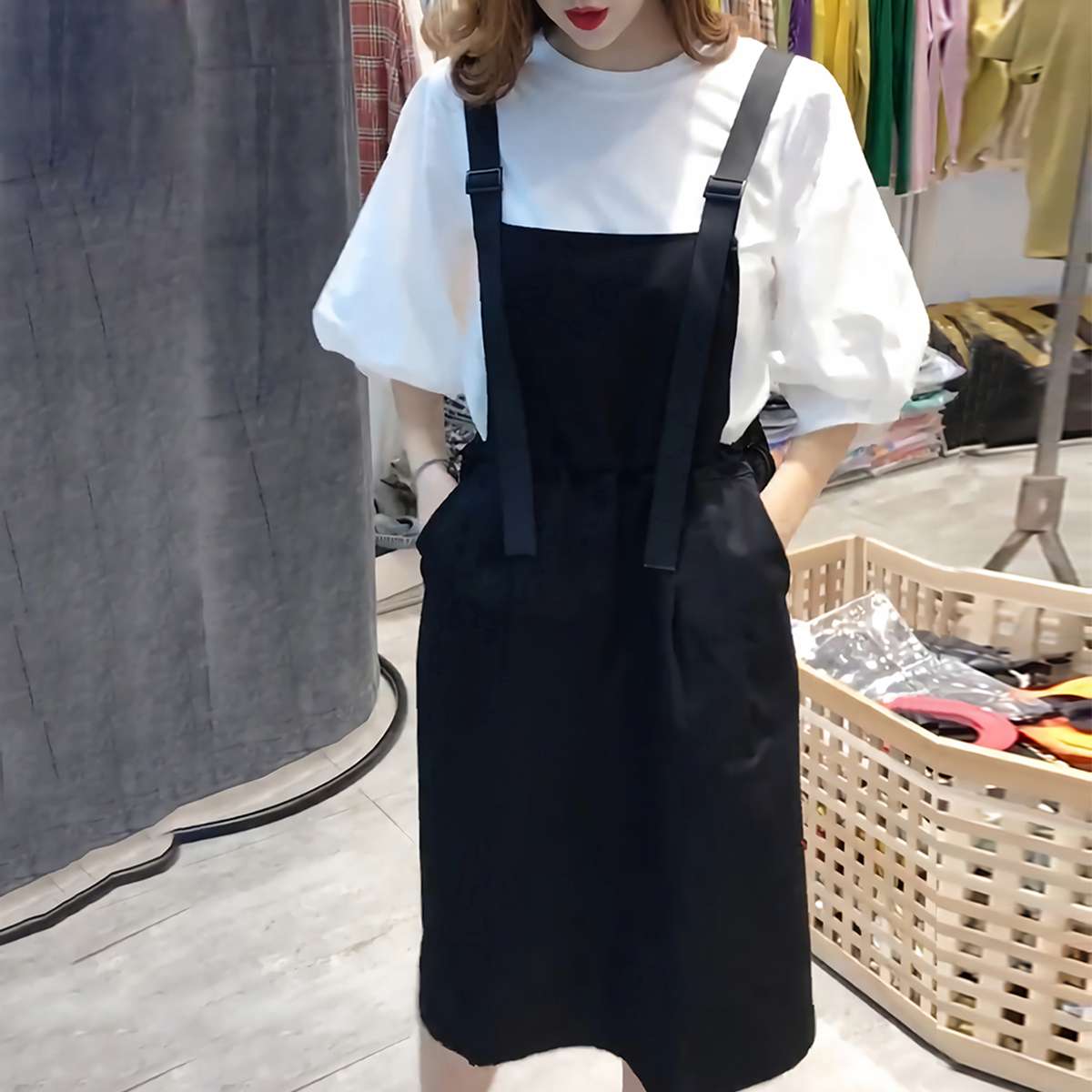 快適サロペットワンピース 2WAY仕様